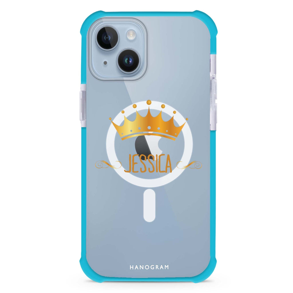 Queen's crown iPhone 15 Plus MagSafe Compatible Ultra Shockproof Case