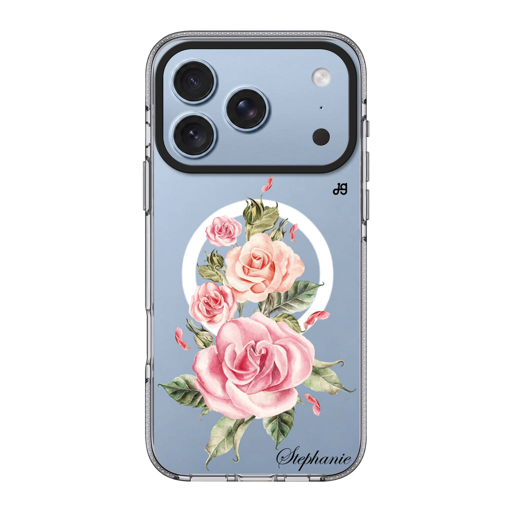 Pink Watercolor Floral Ultra Clear Case