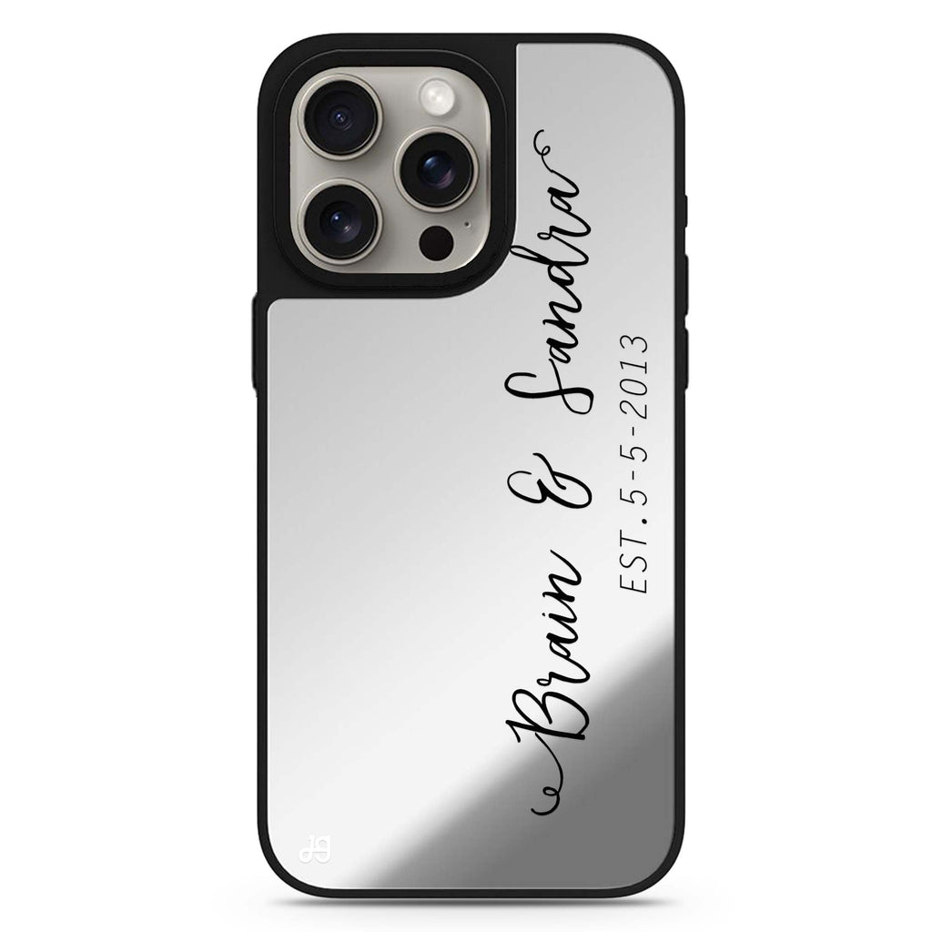 Memory personalized name MagSafe mirror case for iPhone 16/15/14 Pro Max and Pro, main view