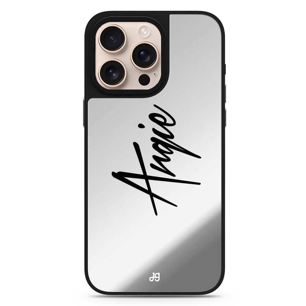 My Love Handwritten personalized name romantic design iPhone 16/15/14 Pro Max & Pro mirror case