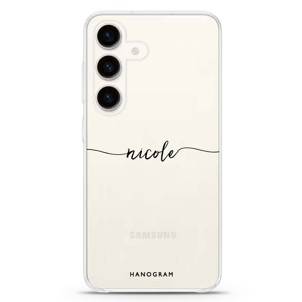 Slim Handwritten Samsung Galaxy Ultra Clear Case
