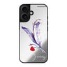 Reflective iPhone 16 Mirror Case –Feather Love Design