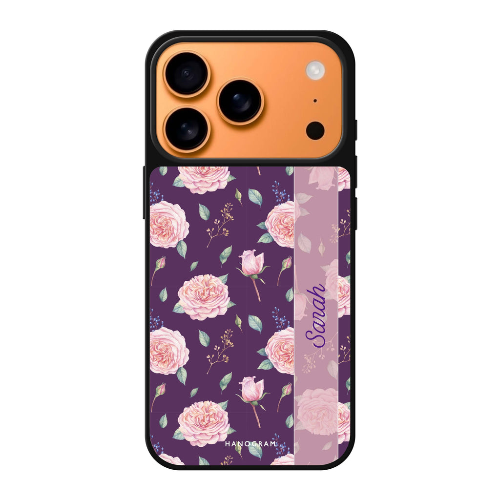 Naughty Purple personalized name purple iPhone 17 Pro Max mirror case
