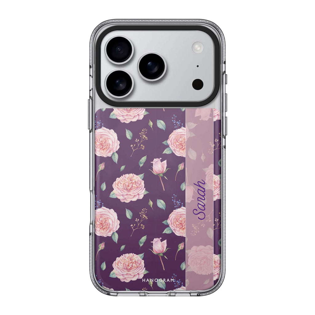 Naughty Purple personalized name purple graphic iPhone 17 Pro Max ultra clear case