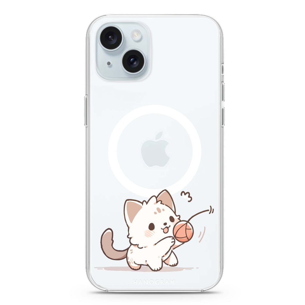Kitty Chase iPhone 15 Plus MagSafe Compatible Ultra Clear Case