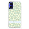 Cosy custom name iPhone 16 and 16 Plus ultra clear case, transparent graphic artwork, front product view