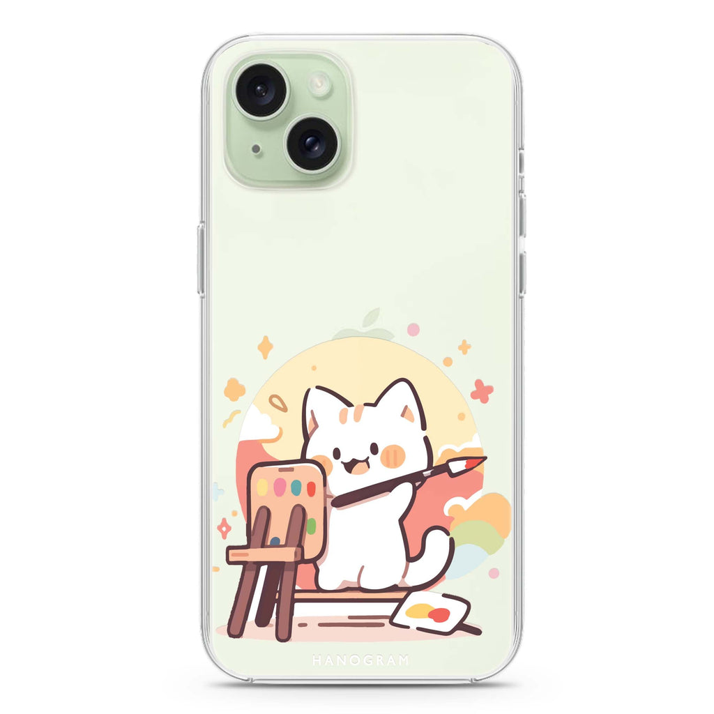 Feline Masterwork iPhone 15 Plus Ultra Clear Case