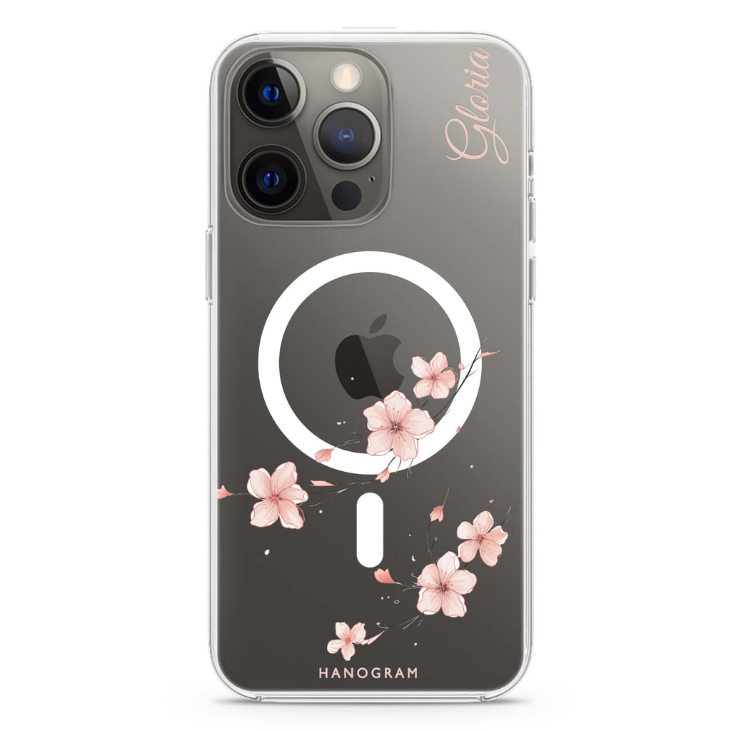 Sakura Spirit iPhone 14 Pro MagSafe Compatible Ultra Clear Case