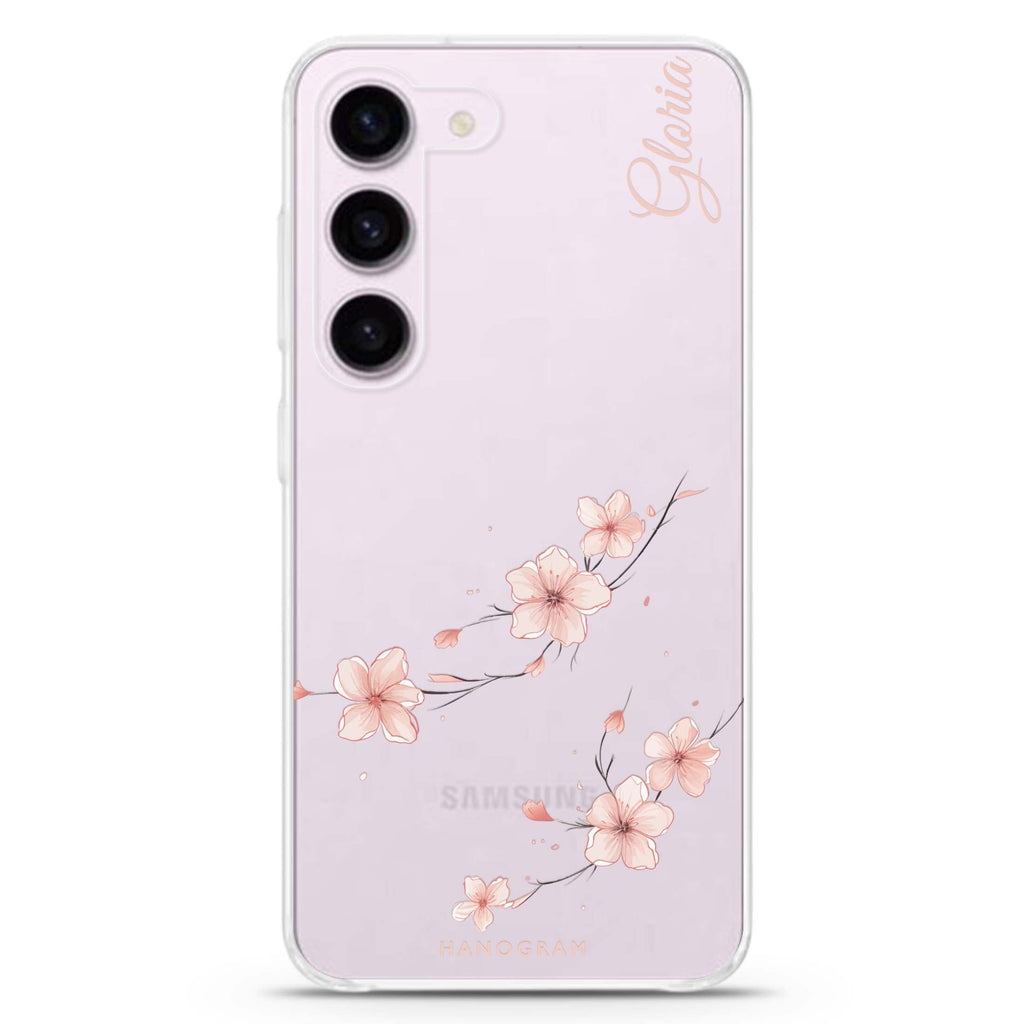 Sakura Spirit Galaxy S22+ Ultra Clear Case