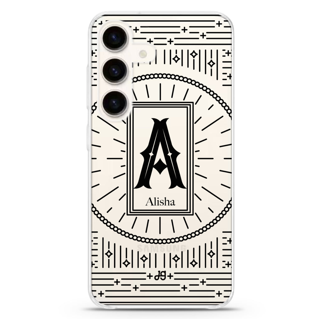 Artistic Monogram II Samsung Galaxy Ultra Clear Case