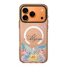 Butterfly and Abloom Rose personalized name pink butterfly flower animal iPhone 17 Pro Max ultra clear case