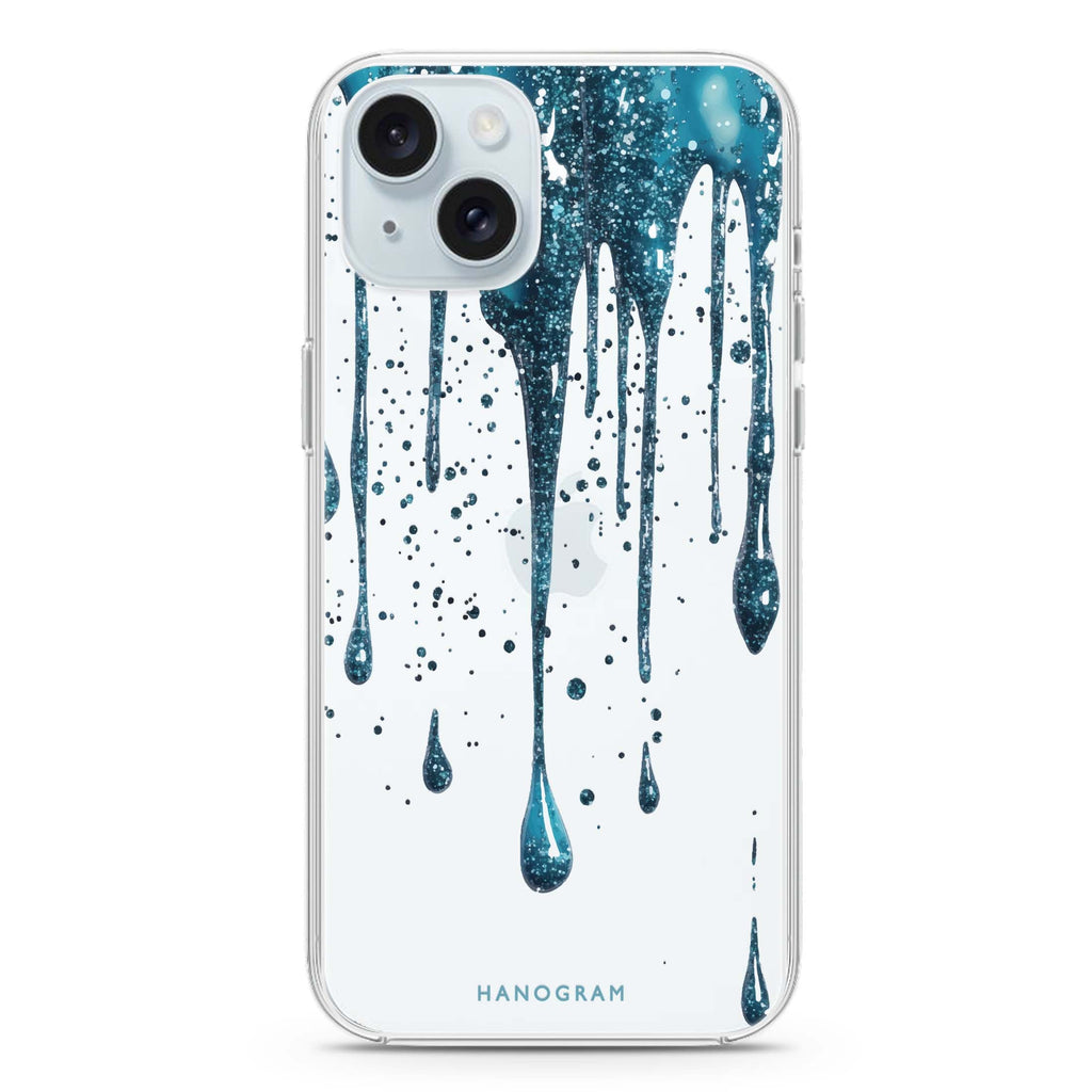 Aqua Shimmer iPhone Ultra Clear Case