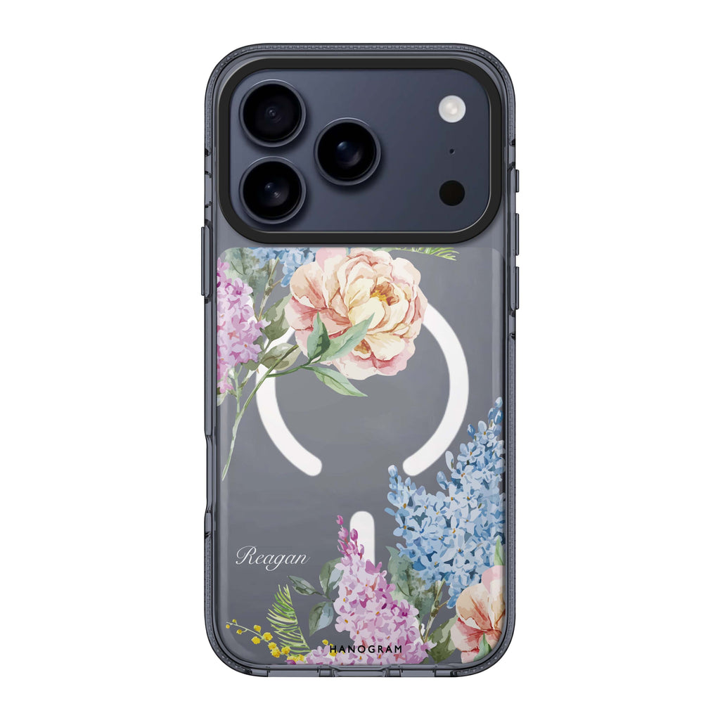 Tropical Floral personalized name flower floral spring summer iPhone 17 Pro Max ultra clear case
