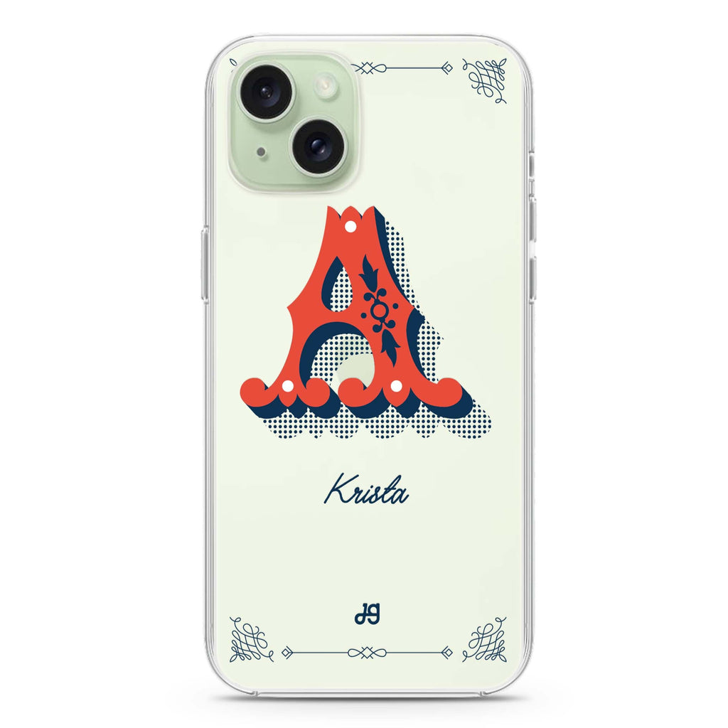 Vintage Ornamental Monogram iPhone Ultra Clear Case