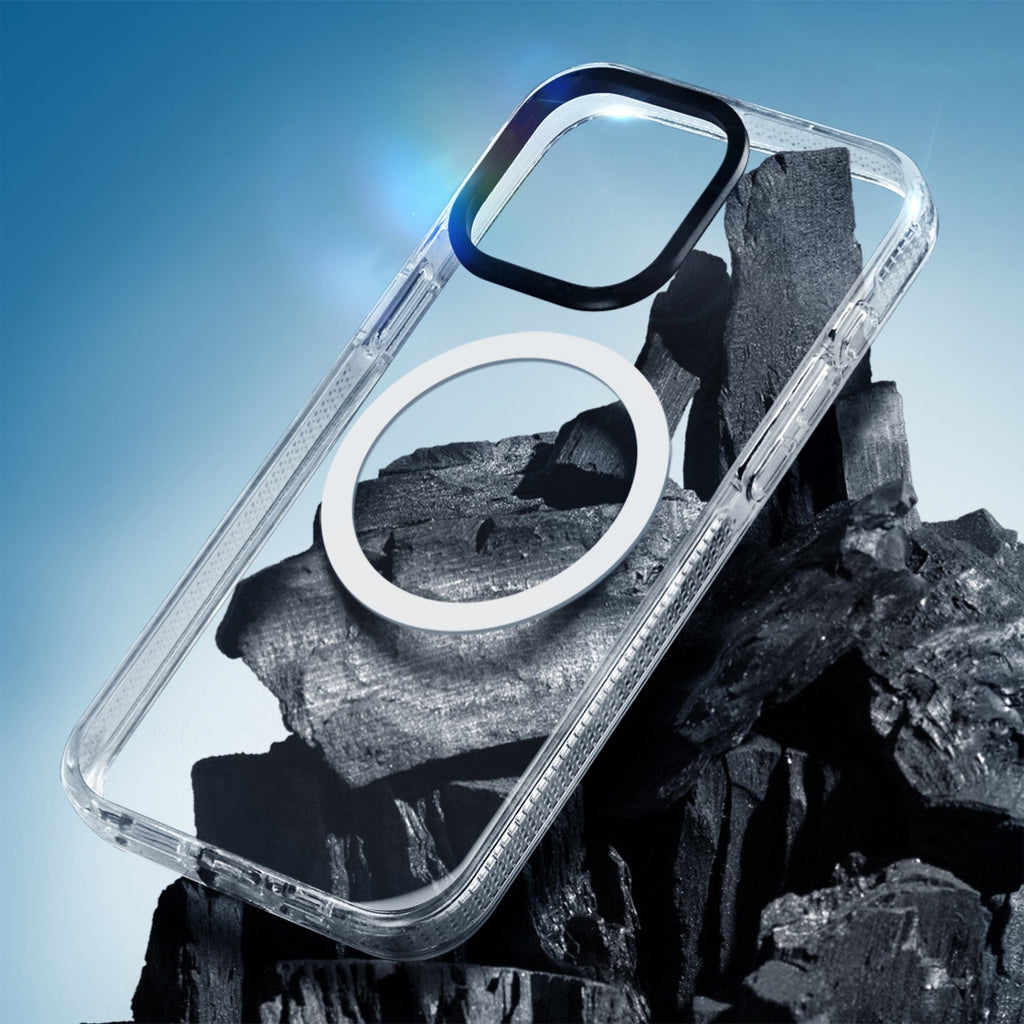 LoveCases MagSafe Blue Floral Clear Case - For iPhone 15 Plus