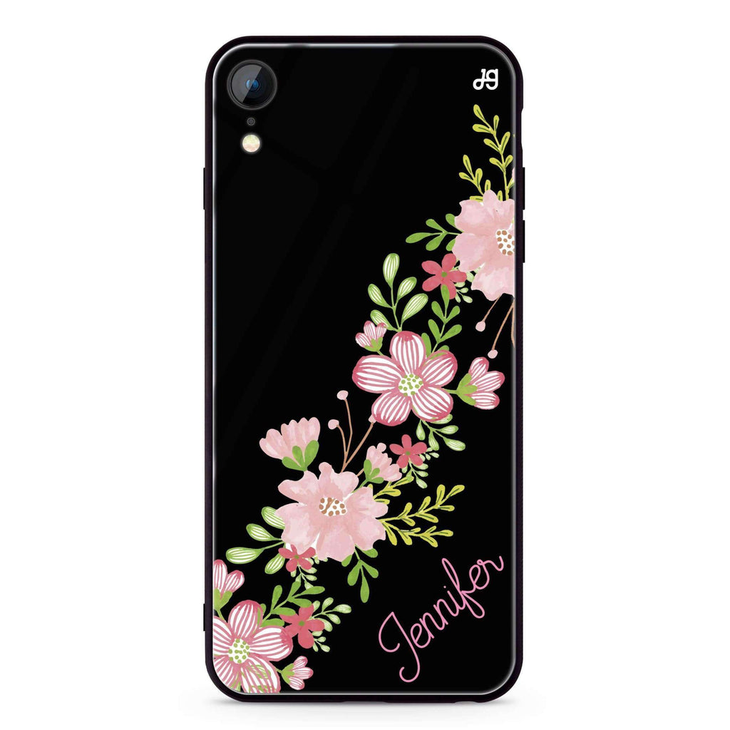Floral Path iPhone XR Glass Case