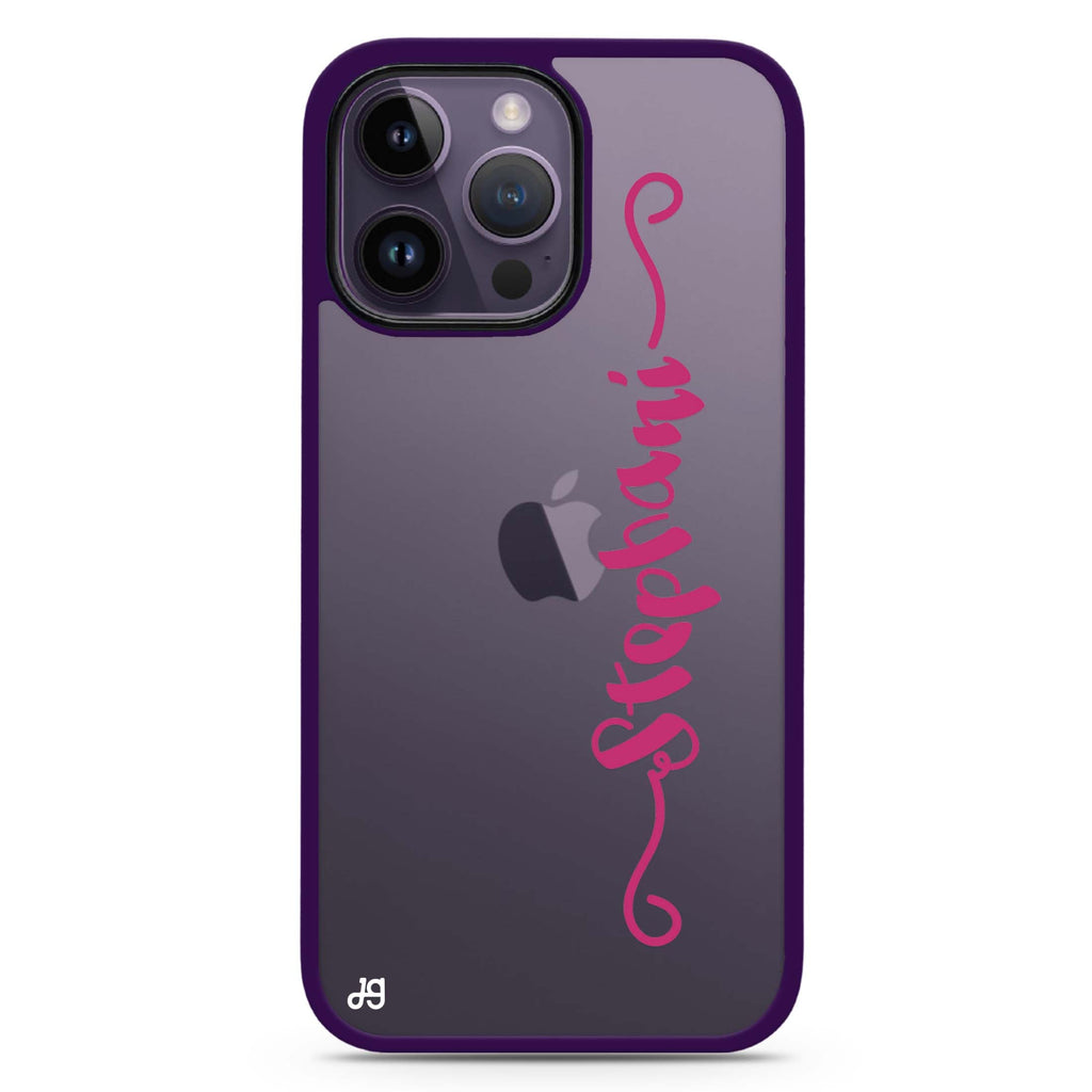Casual Vertical Name Impact Guard Bumper Case