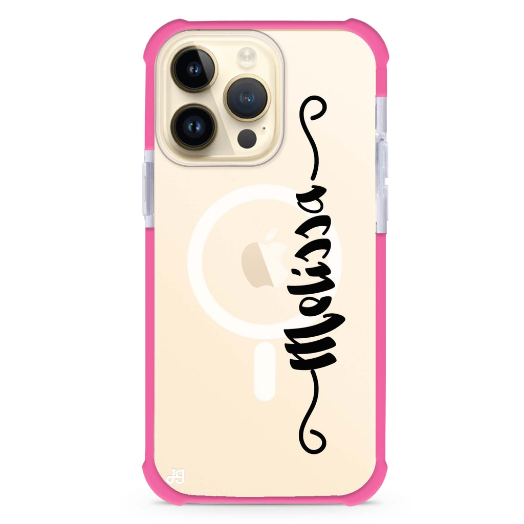Casual Vertical Name MagSafe Compatible Ultra Shockproof Case