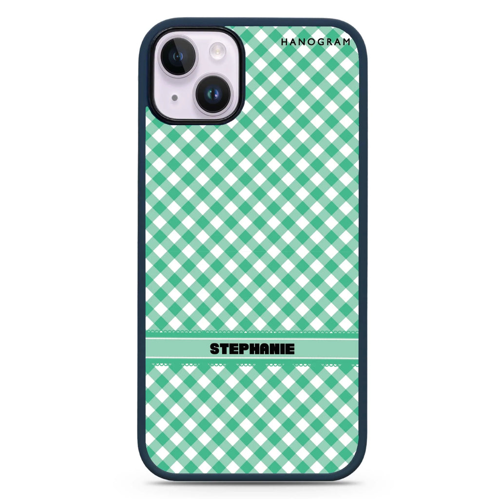 Lovely Green iPhone 14 Plus MagSafe Compatible Impact Guard Bumper Case