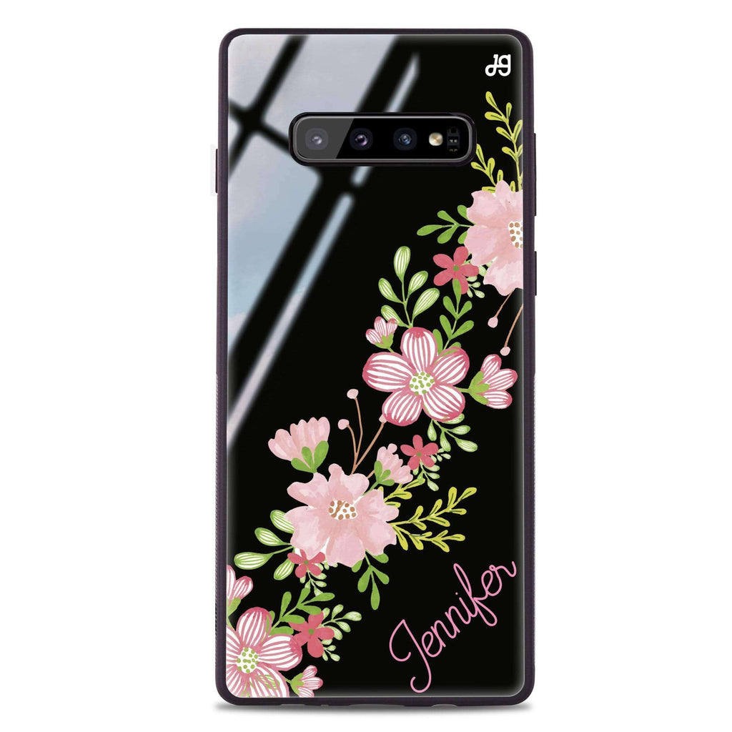Floral Path Samsung S10 Plus Glass Case