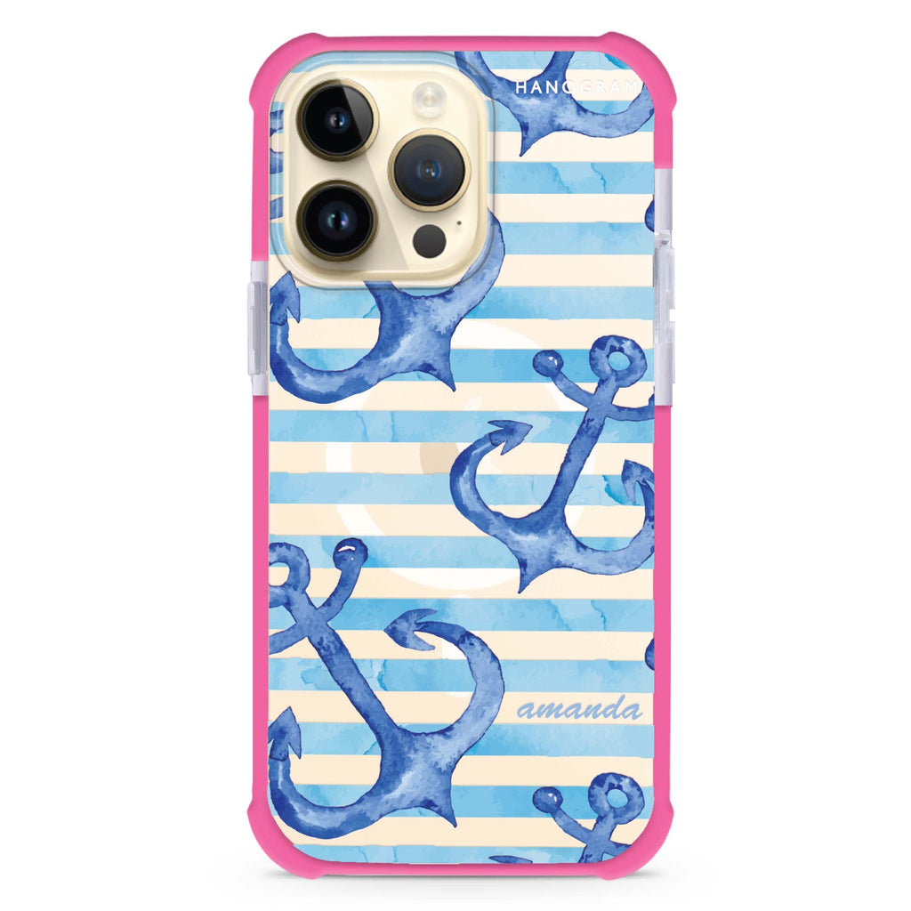 Blue Anchor MagSafe Compatible Ultra Shockproof Case