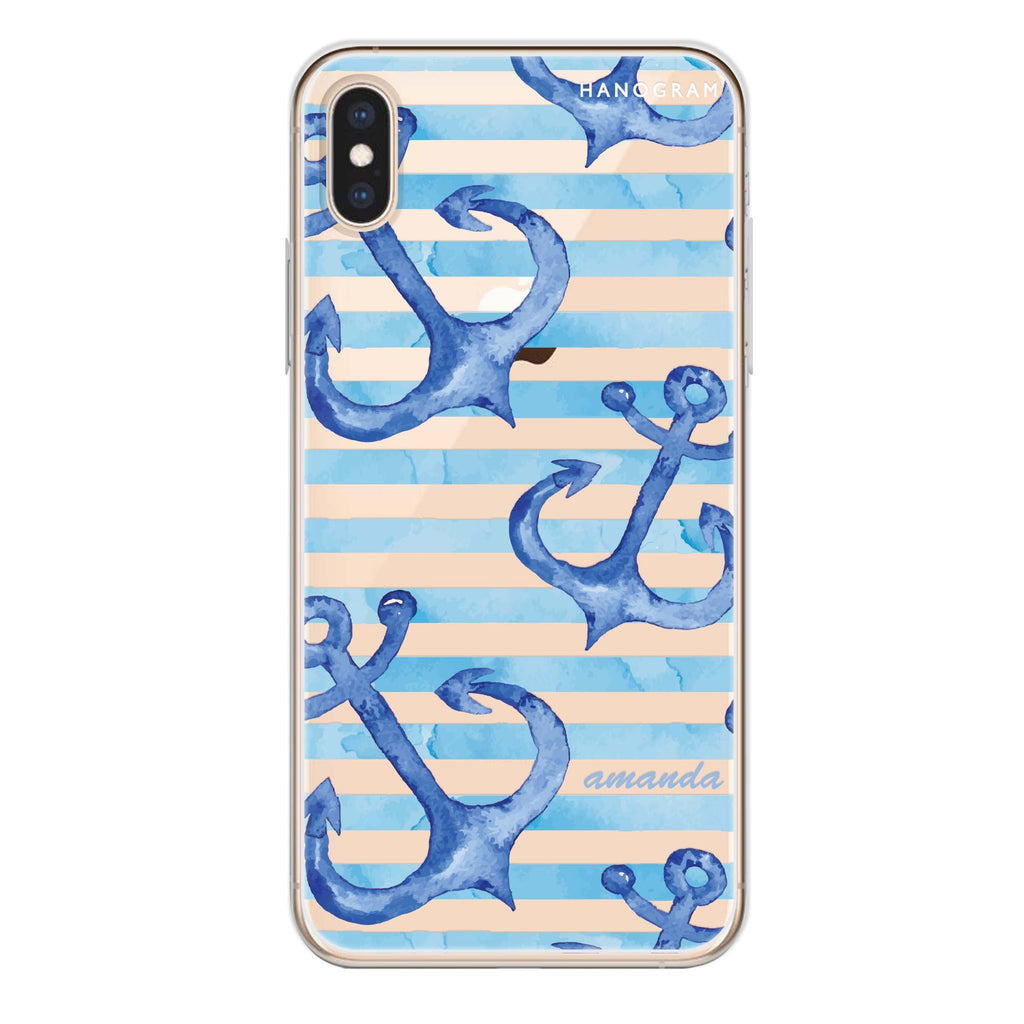 Blue Anchor iPhone XS Ultra Clear Case
