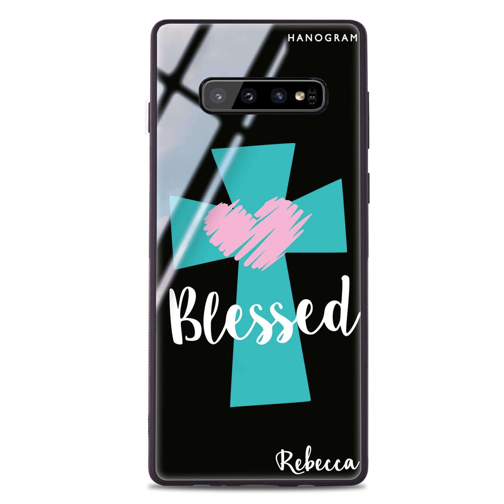 Blessed Samsung S10 Plus Glass Case