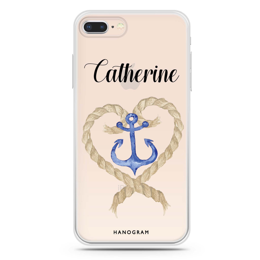 Heart & Anchor iPhone 7 Plus Ultra Clear Case