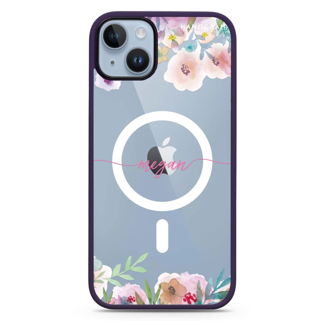 Art of Floral iPhone 14 Plus MagSafe Compatible Impact Guard Bumper Case