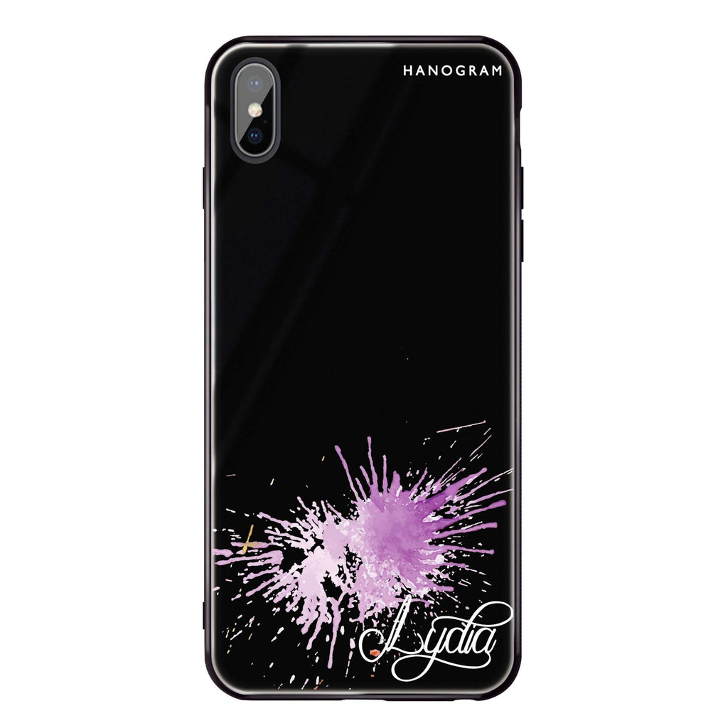 Paint Smash iPhone XS Glass Case