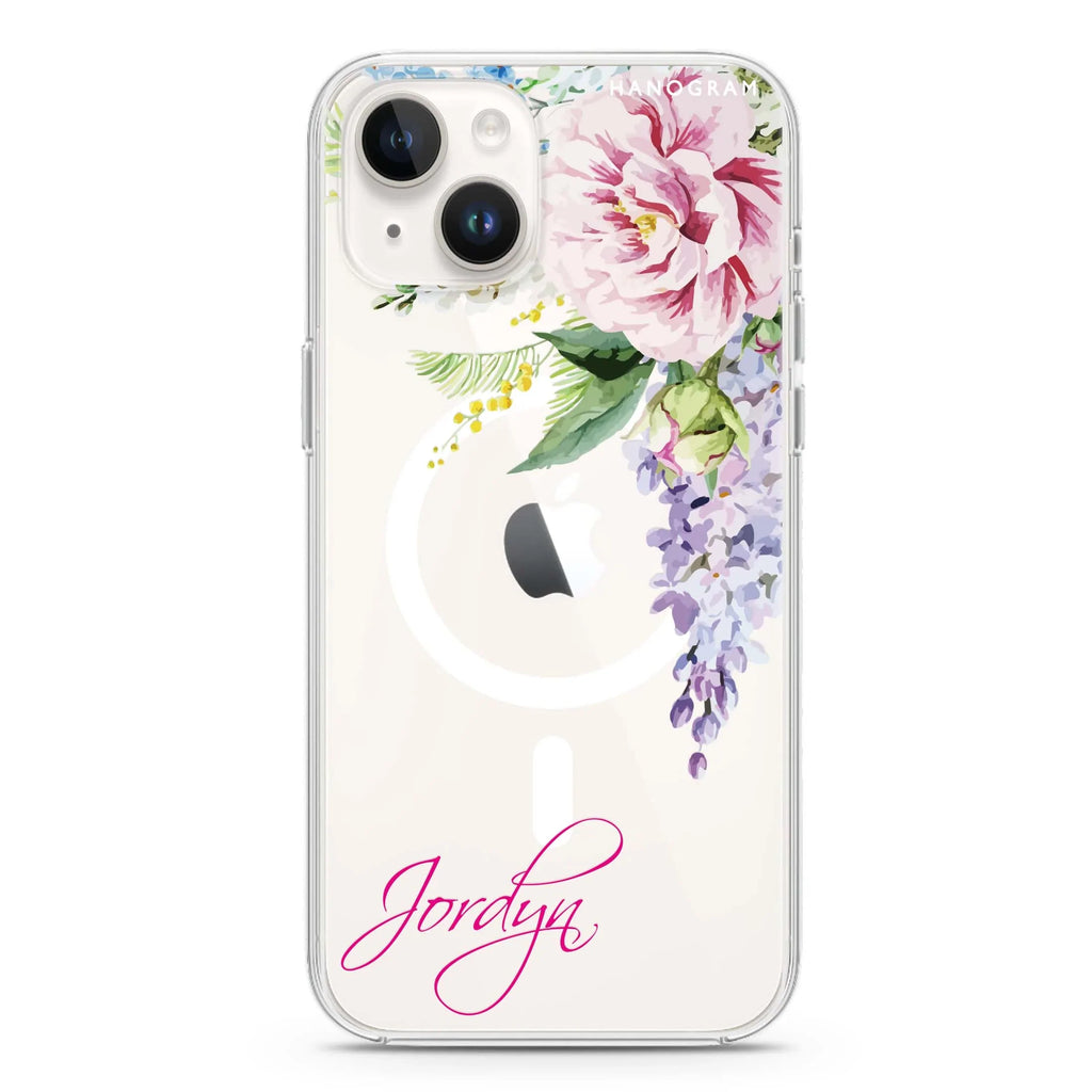 Tropical Floral II iPhone 12 MagSafe Compatible Ultra Clear Case