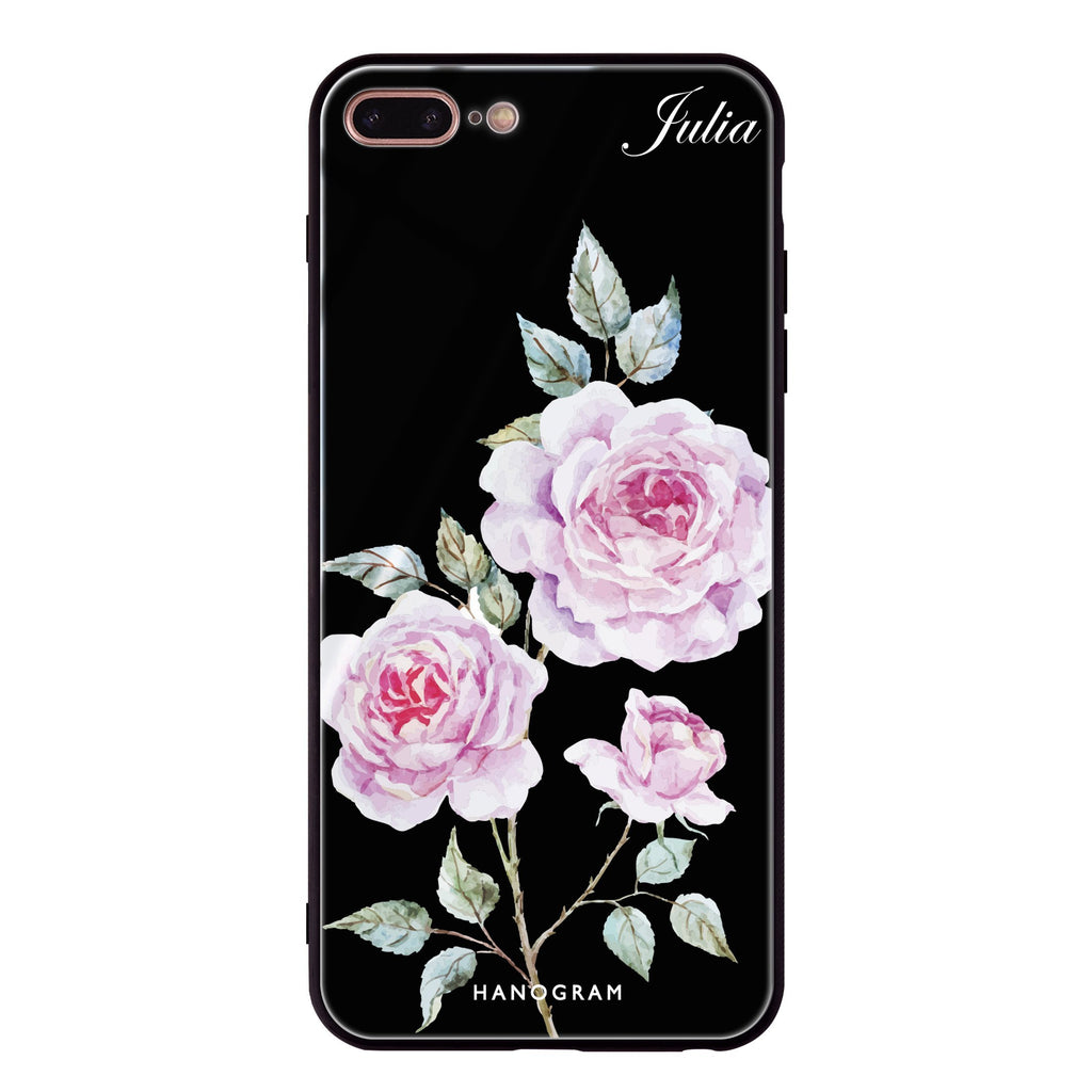 Simple Floral iPhone 7 Plus Glass Case