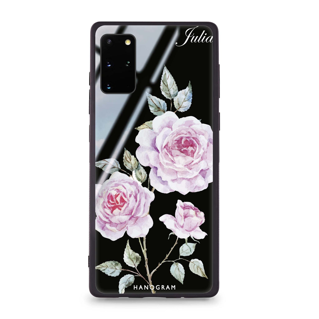 Simple Floral Samsung S20 Glass Case