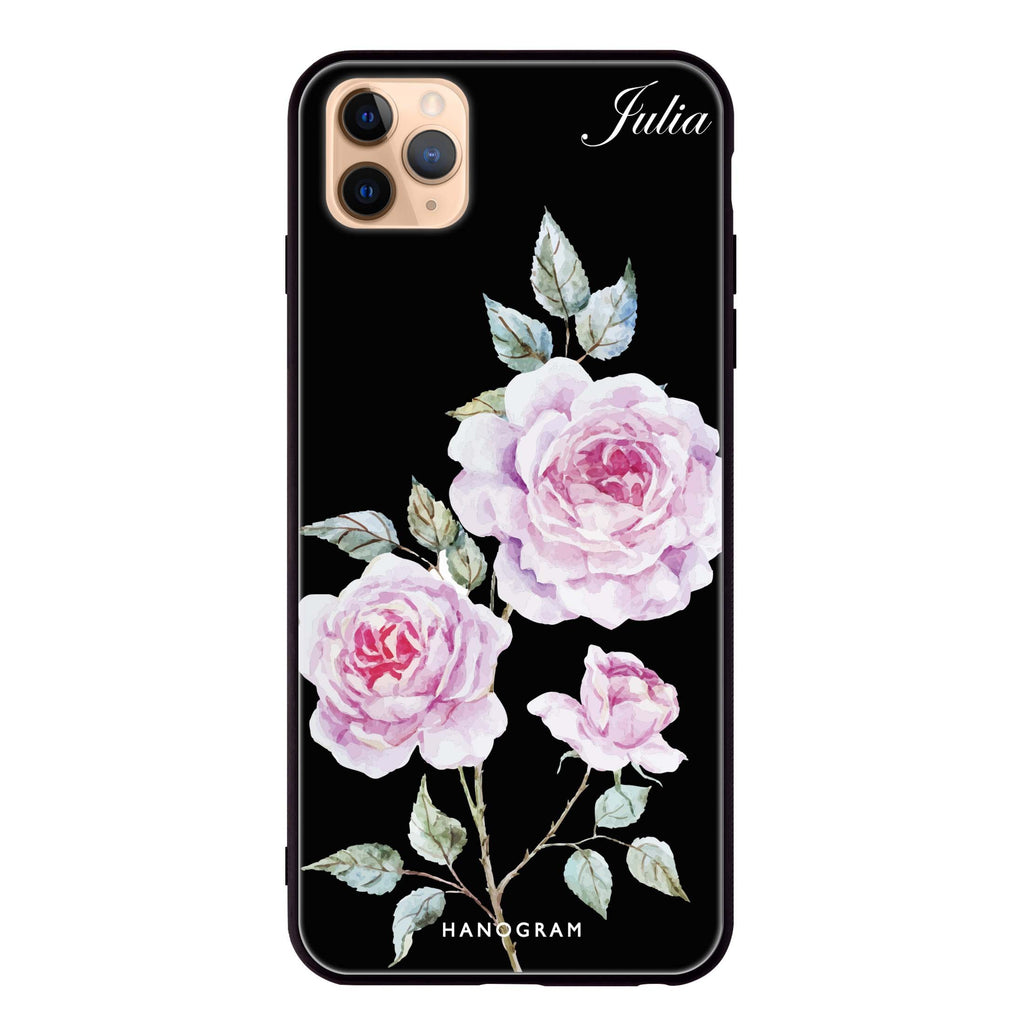 Simple Floral iPhone 11 Pro Max Glass Case