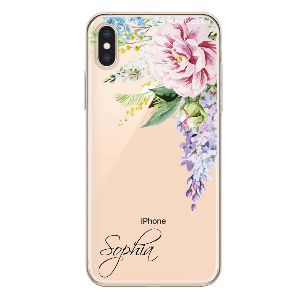 Tropical Floral II iPhone XS Max Ultra Clear Case