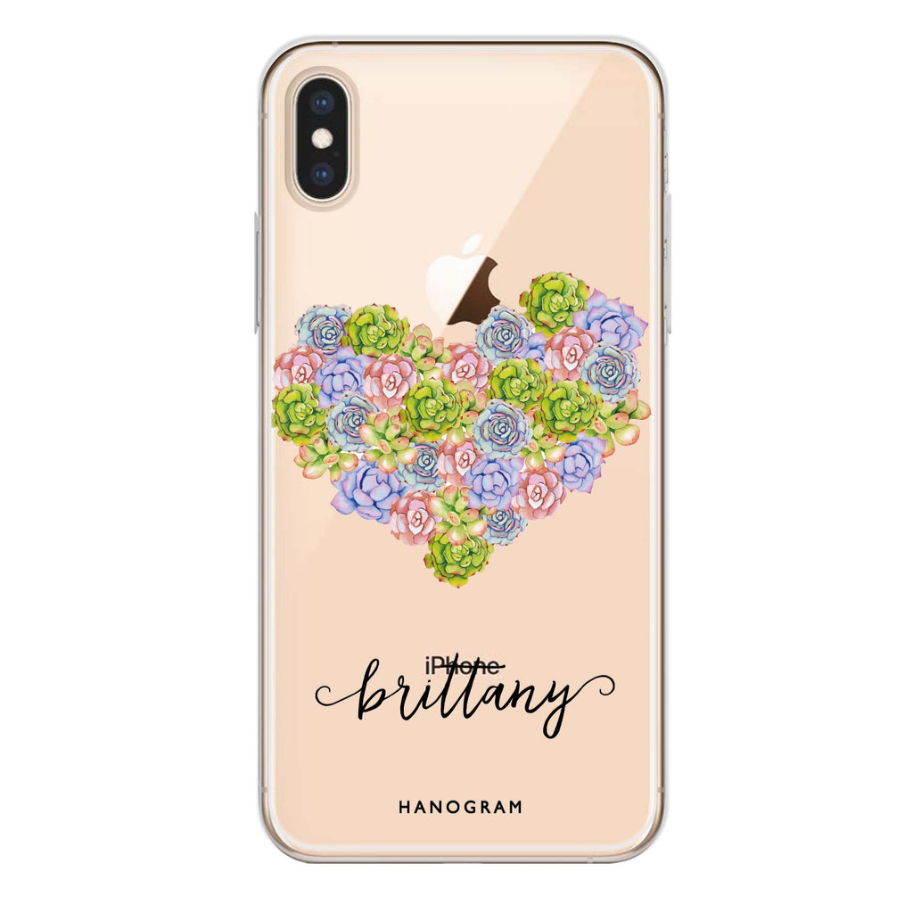 Floral Heart iPhone X Ultra Clear Case