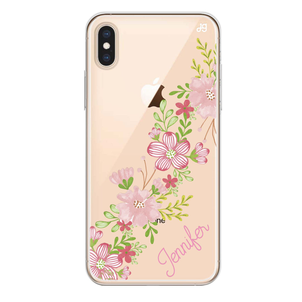 Floral Path iPhone XS Max Ultra Clear Case