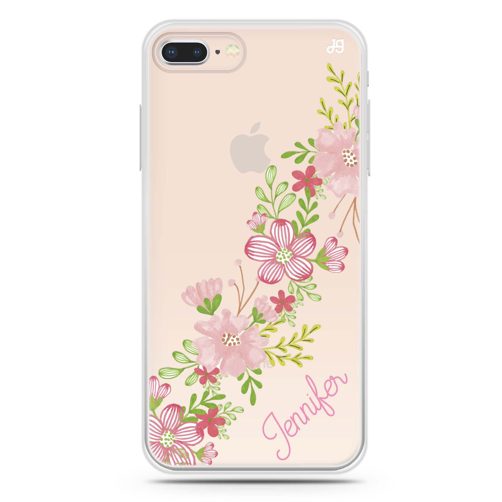 Floral Path iPhone 7 Plus Ultra Clear Case