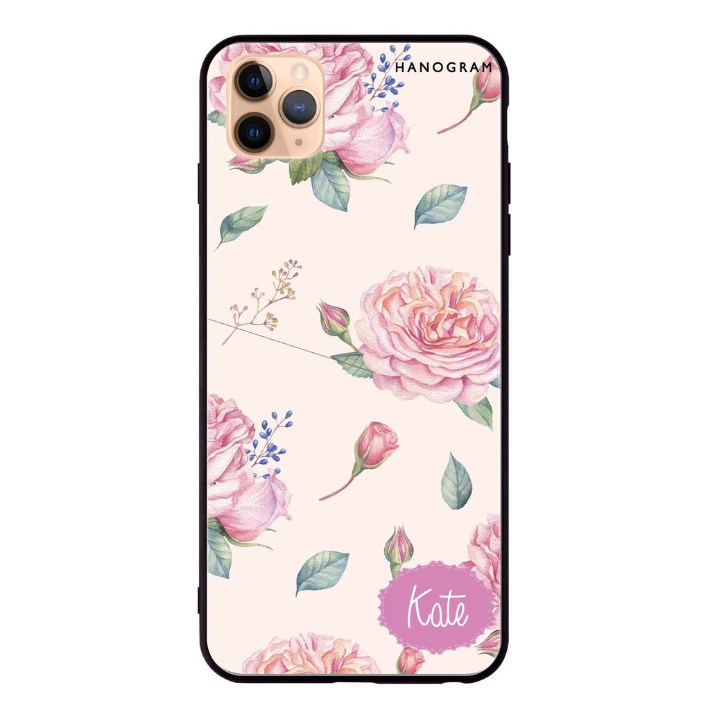 Pinky Flowers iPhone 11 Pro Max Glass Case