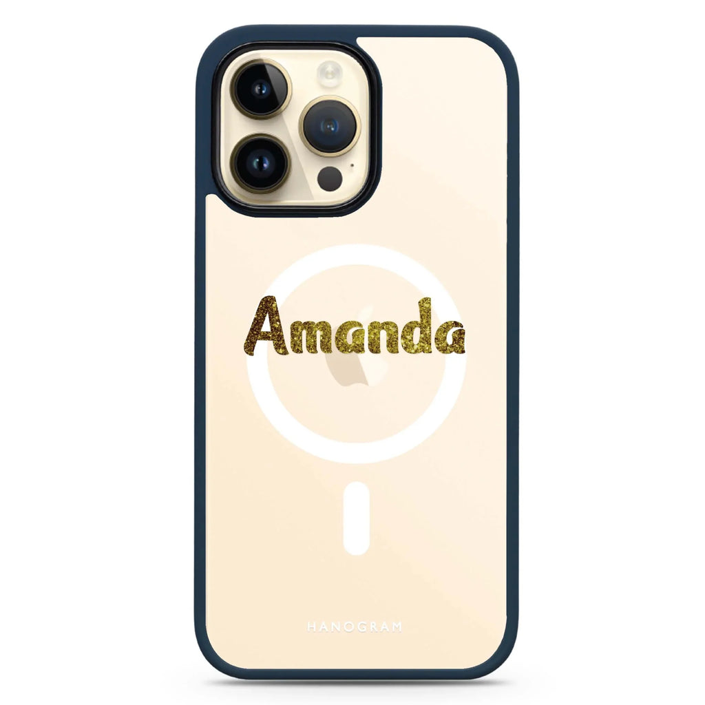 Glittering Gold MagSafe Compatible Impact Guard Bumper Case