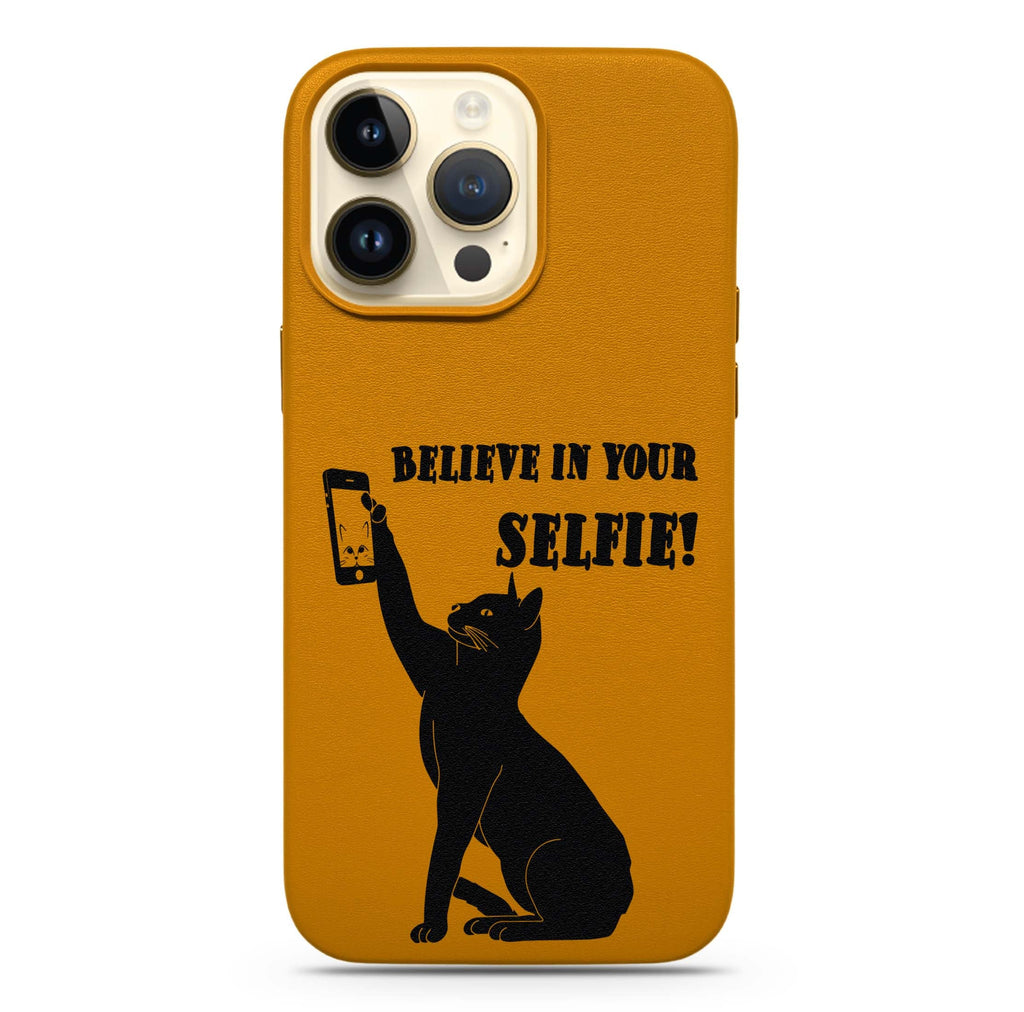 Believe Selfie MagSafe Leather Case