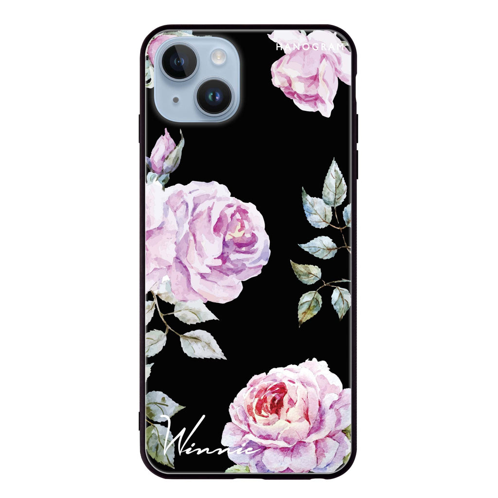 Classic Floral iPhone 14 Plus Glass Case