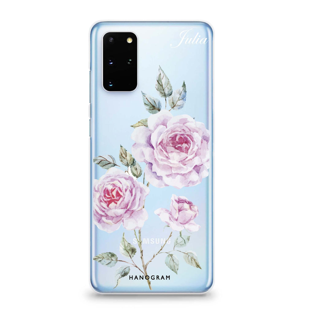 Simple Floral Samsung S20 Soft Clear Case