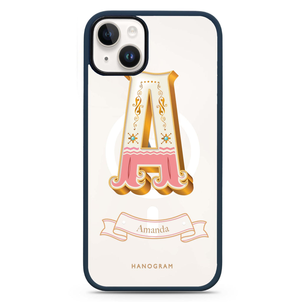 Circus monogram iPhone 14 Plus MagSafe Compatible Impact Guard Bumper Case