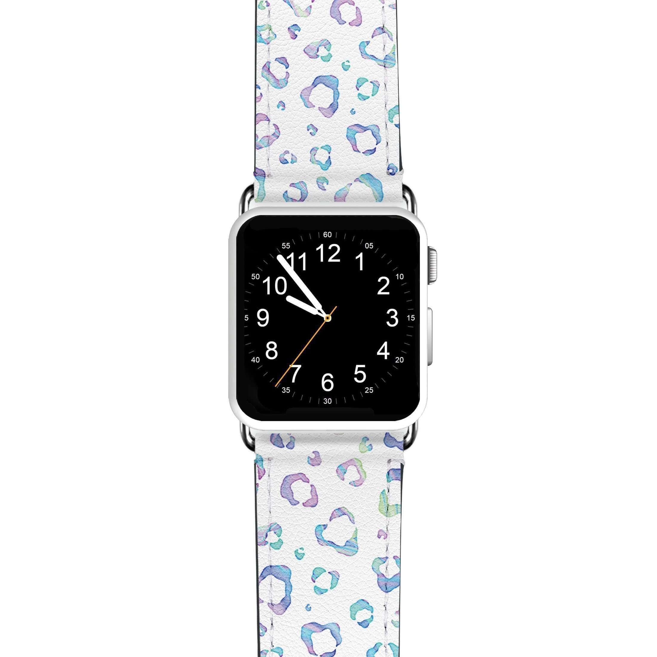 Holographic iridescent rainbow Apple Watch band Glittering Prism Silicone Sports Band For Apple Watch  main image 2