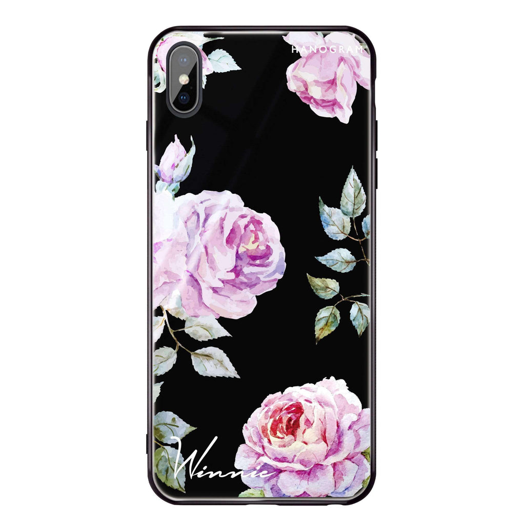 Classic Floral iPhone XS Max Glass Case