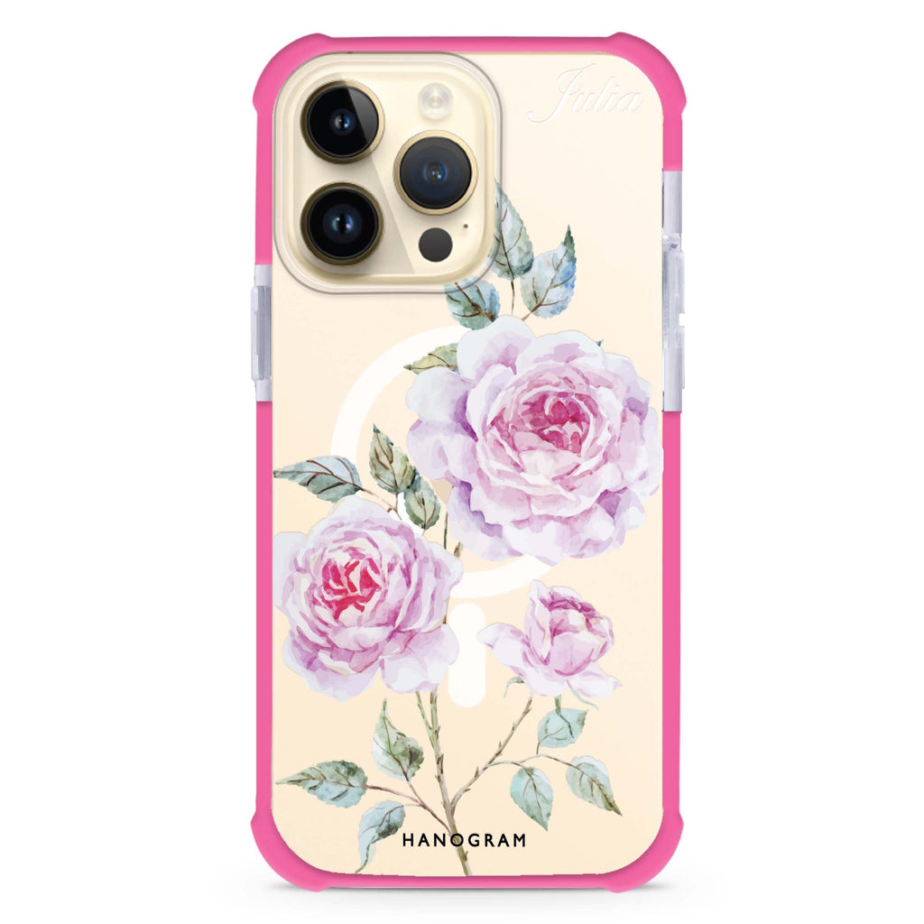 Simple Floral MagSafe Compatible Ultra Shockproof Case