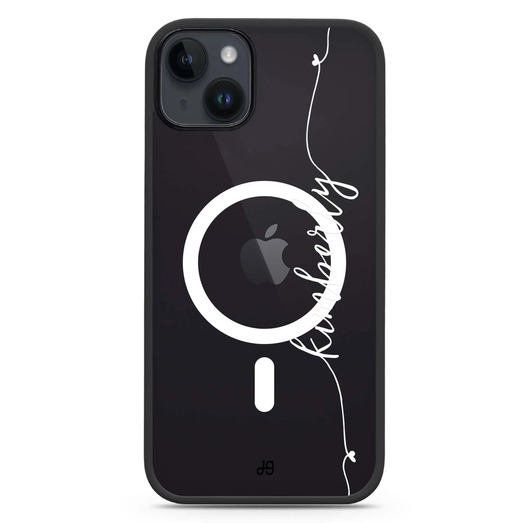 Heart Word iPhone 14 Plus MagSafe Compatible Impact Guard Bumper Case