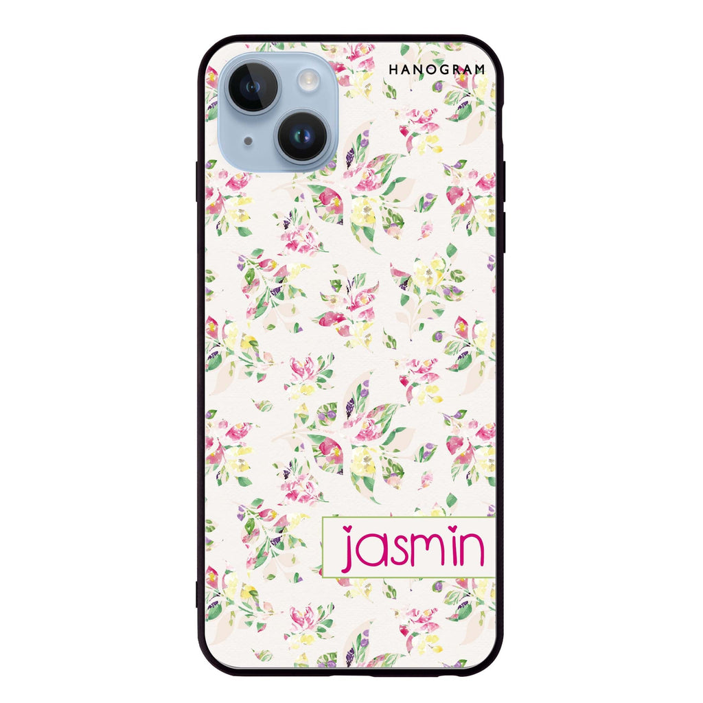 Floral Rain iPhone 14 Plus Glass Case