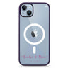 You & Me & Our Date iPhone 14 Plus MagSafe Compatible Impact Guard Bumper Case